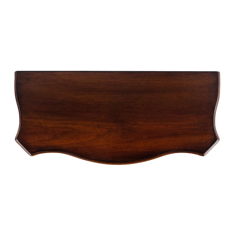 Cheshire 22 in. W Rectangular Wood Ballerina Console Table with Open Shelf