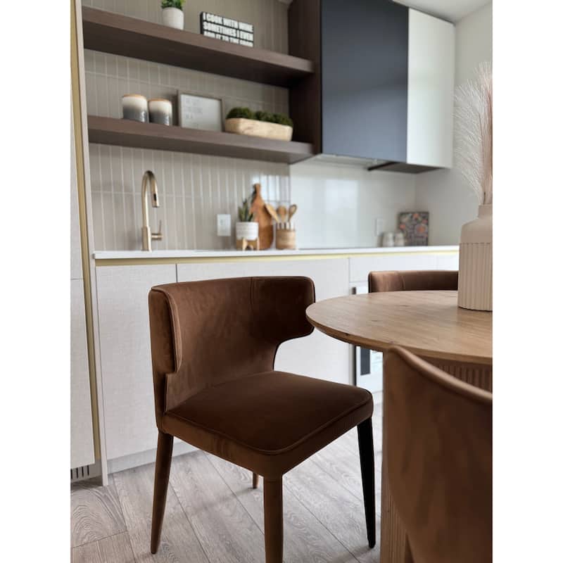 Extended Wingback Modern Dining Chair
