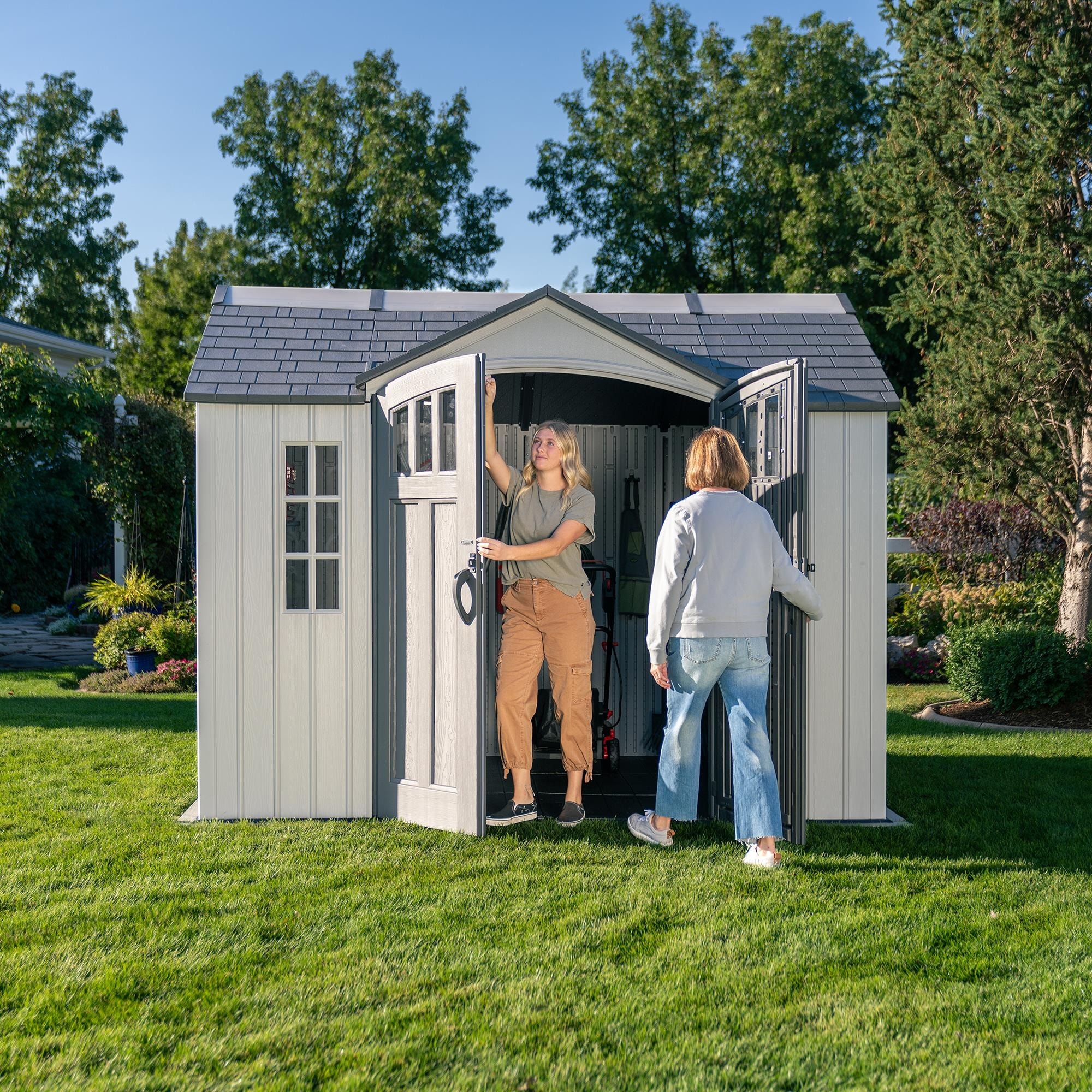 Lifetime 10 Ft. X 8 Ft. Side Entry Outdoor Storage Shed (60466
