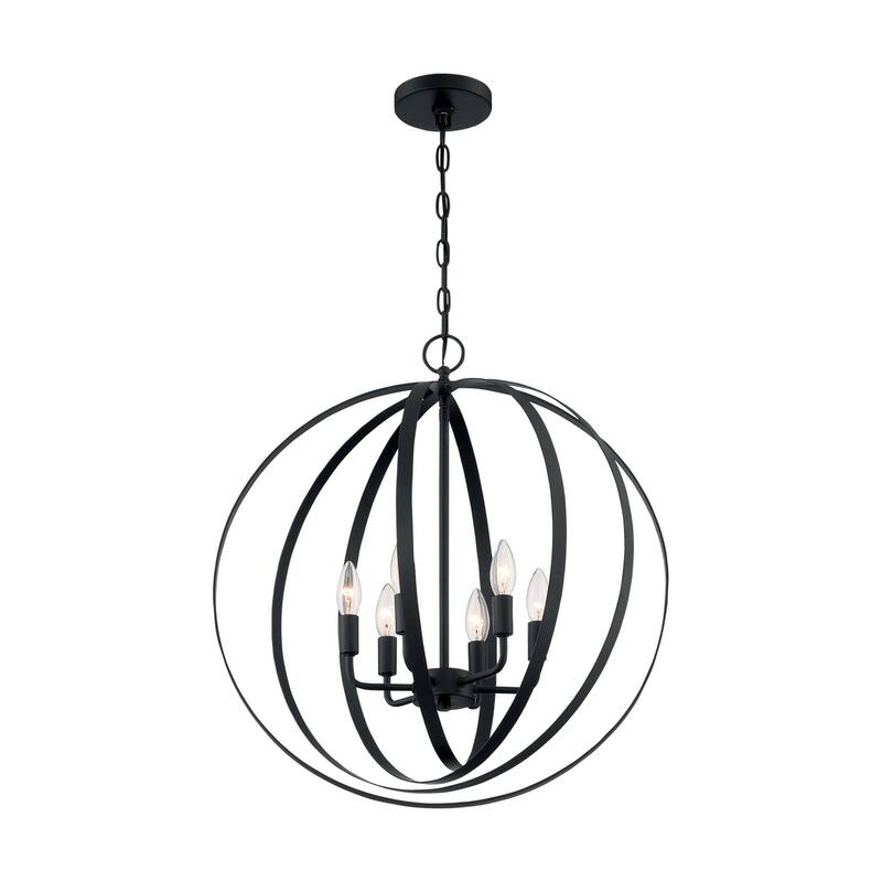 Nuvo Lighting Pendleton 6 Light 22" Wide Taper Candle Chandelier
