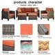 preview thumbnail 50 of 75, Ovios Patio Furniture Wicker 5-piece Outdoor High-back Sectional Set