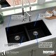 preview thumbnail 10 of 18, Karran 32" Undermount Double Equal Bowl Quartz Kitchen Sink Kit - 32" x 19.5" x 9"