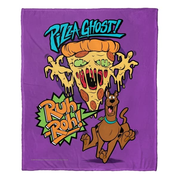 slide 2 of 5, Warner Brothers Scooby-Doo Pizza Ghost Silk Touch Throw Blanket