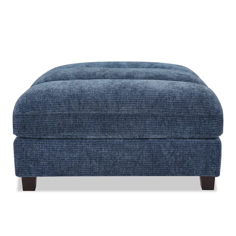 38.6" Plush Chenille Ottoman, Upholstered Cloud Ottoman, Modular Sectional Couches For Living Room, Compressed Memory Foam