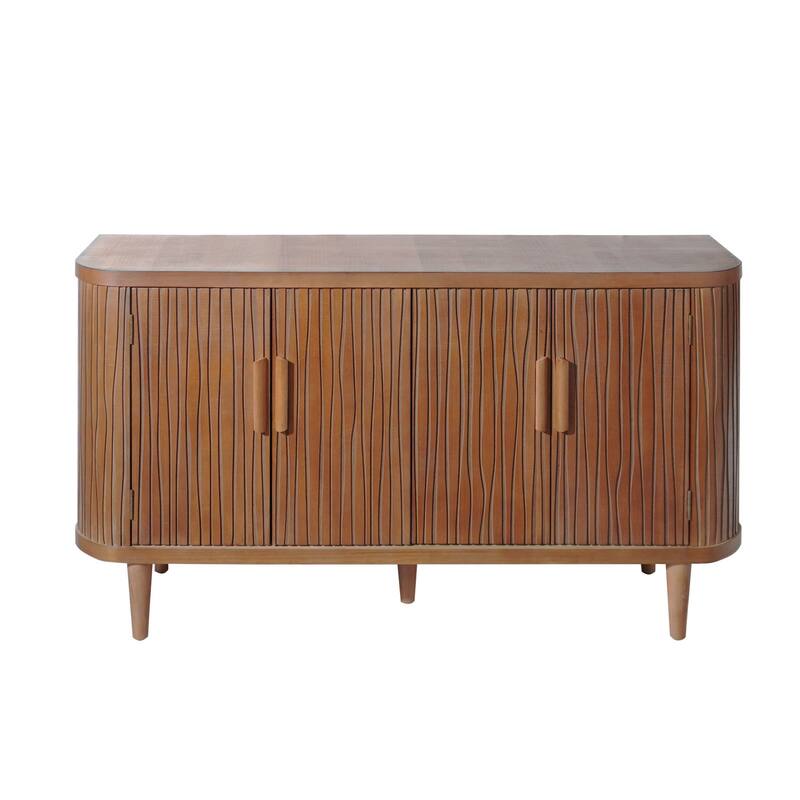 Modern Buffet Cabinet with Adjustable Shelves and Four Doors for Hallway, Entryway, Living Room