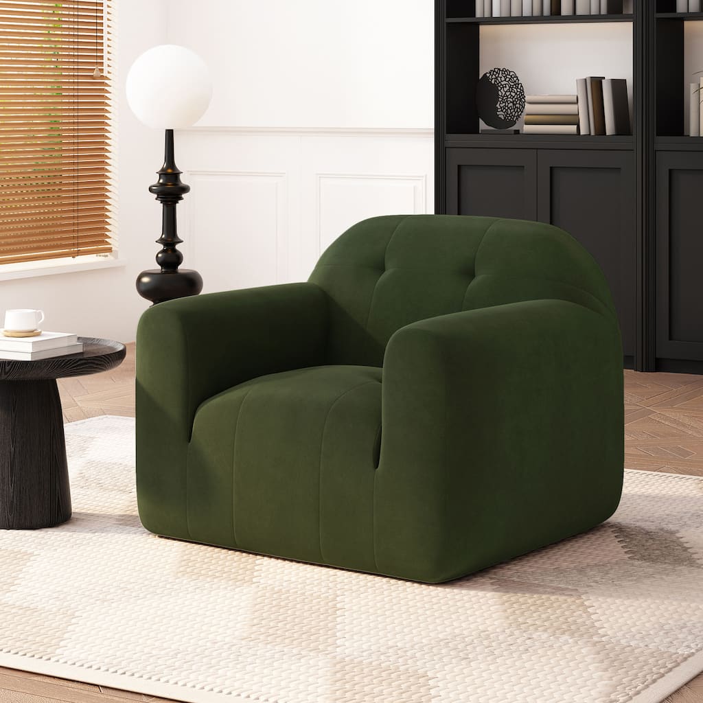 Melrose Sage Velvet Club Chair by Christopher Knight Home