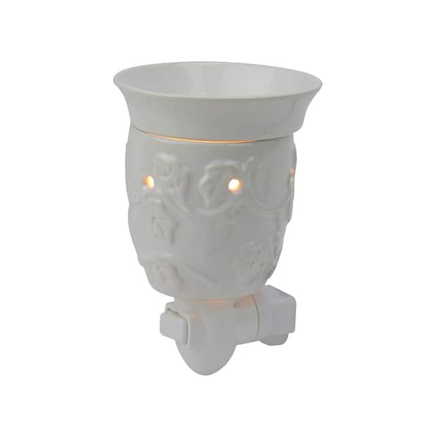Shop 5 White Floral Christmas Electric Wax Warmer Overstock 25720194
