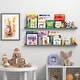 preview thumbnail 9 of 7, Wallniture Denver 46" Floating Shelves for Photo Display, Picture Ledge Shelf, Gray (Set of 2)
