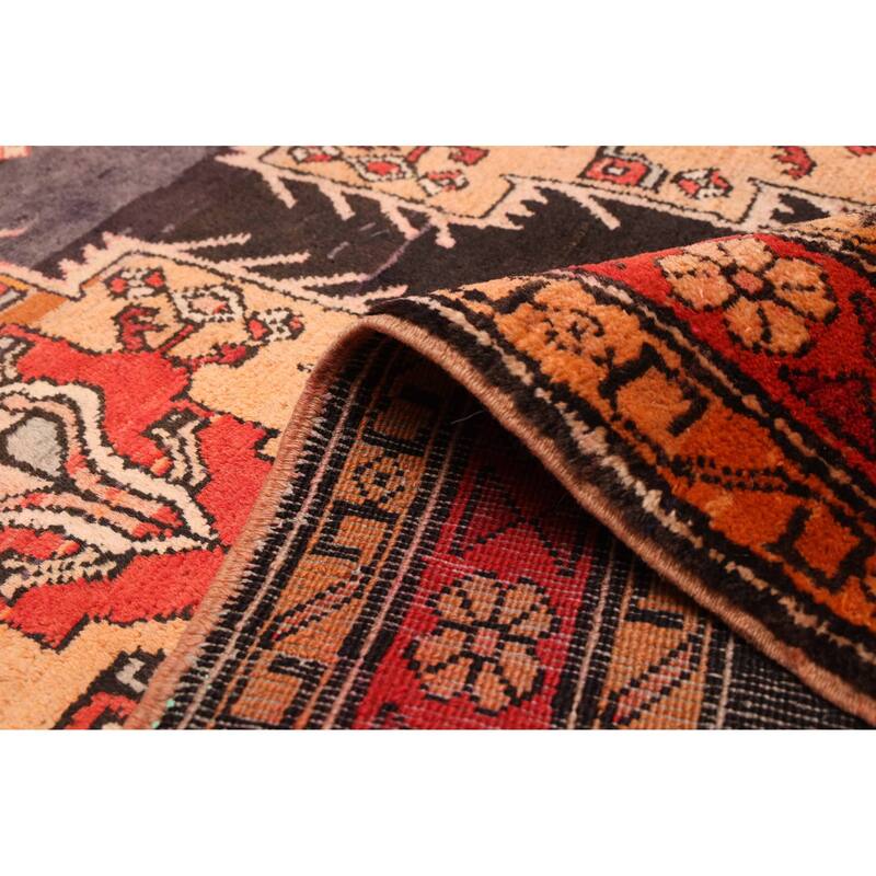 ECARPETGALLERY Hand-knotted Konya Anatolian Black Wool Rug - 4'3 x 13'3