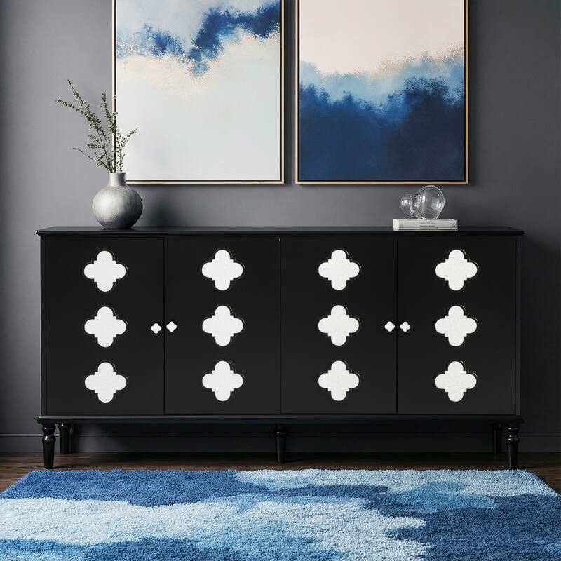 61" Sideboard Buffet Cabinet with Storage Adjustable Shelves