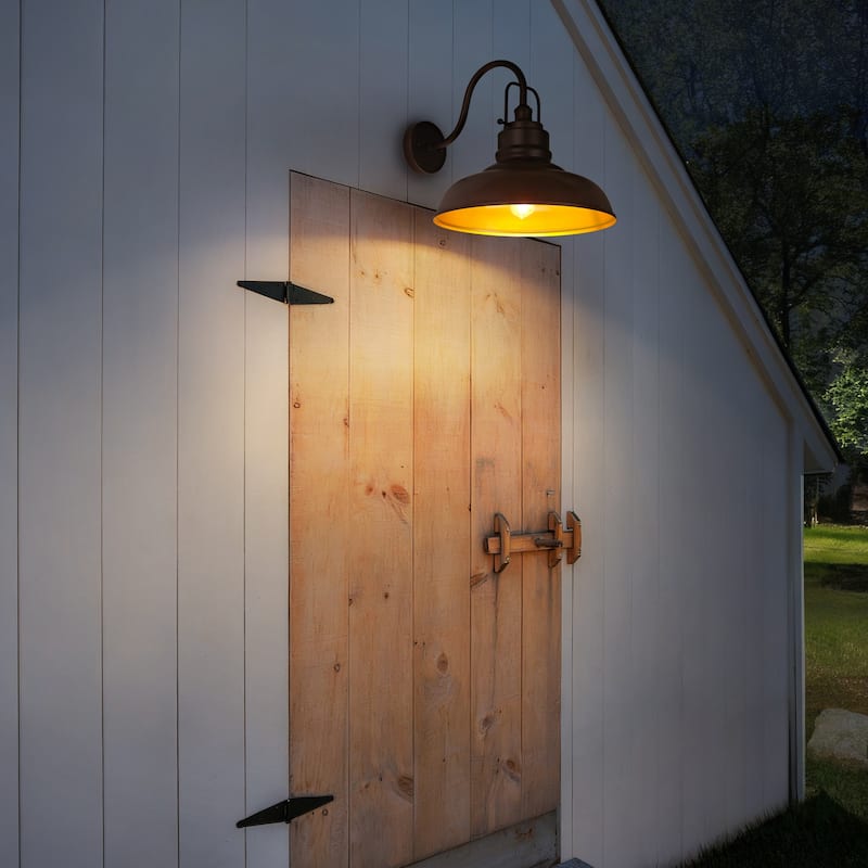 Exterior Outdoor Wall Sconce, Barn Light, Oil Rubbed Bronze