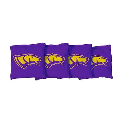 Wisconsin Stevens Point Pointers Purple Cornhole Bags