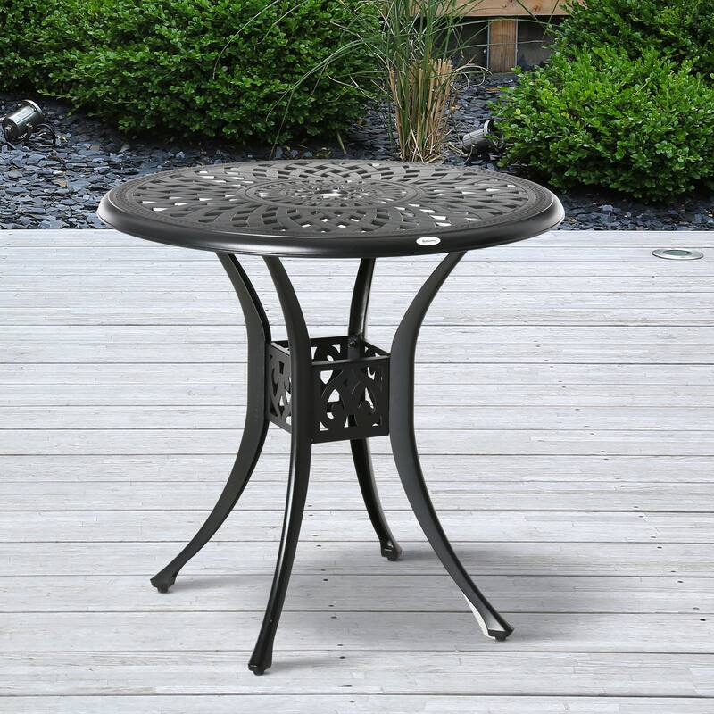 Outsunny 30" Round Patio Dining Table