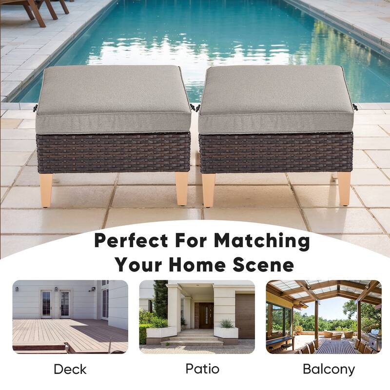 8-Piece Outdoor Patio Conversation Set