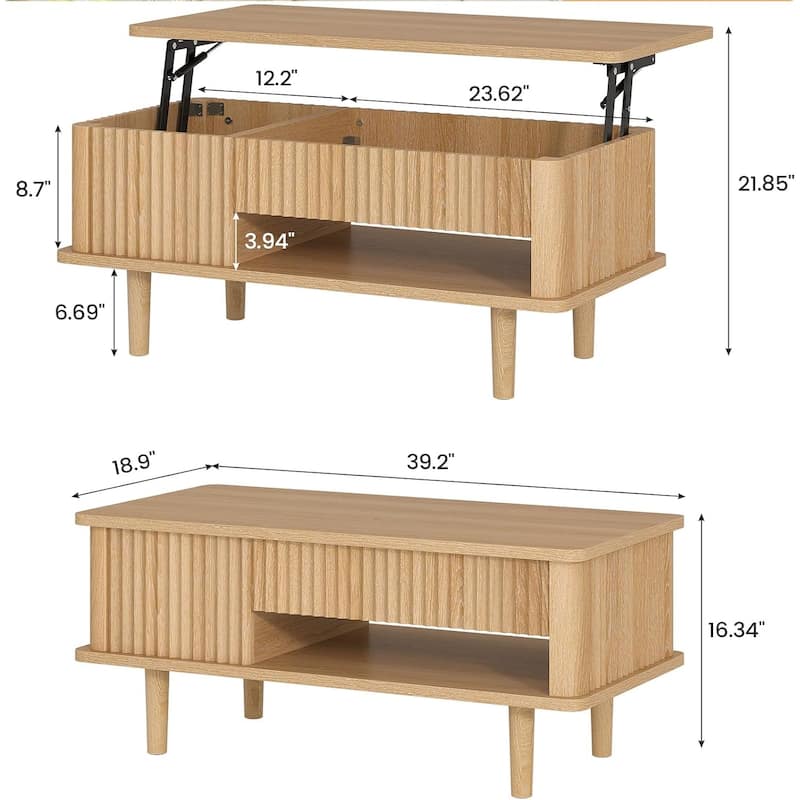 Lift Top Coffee Table Storage Center Table Almost no assembly required