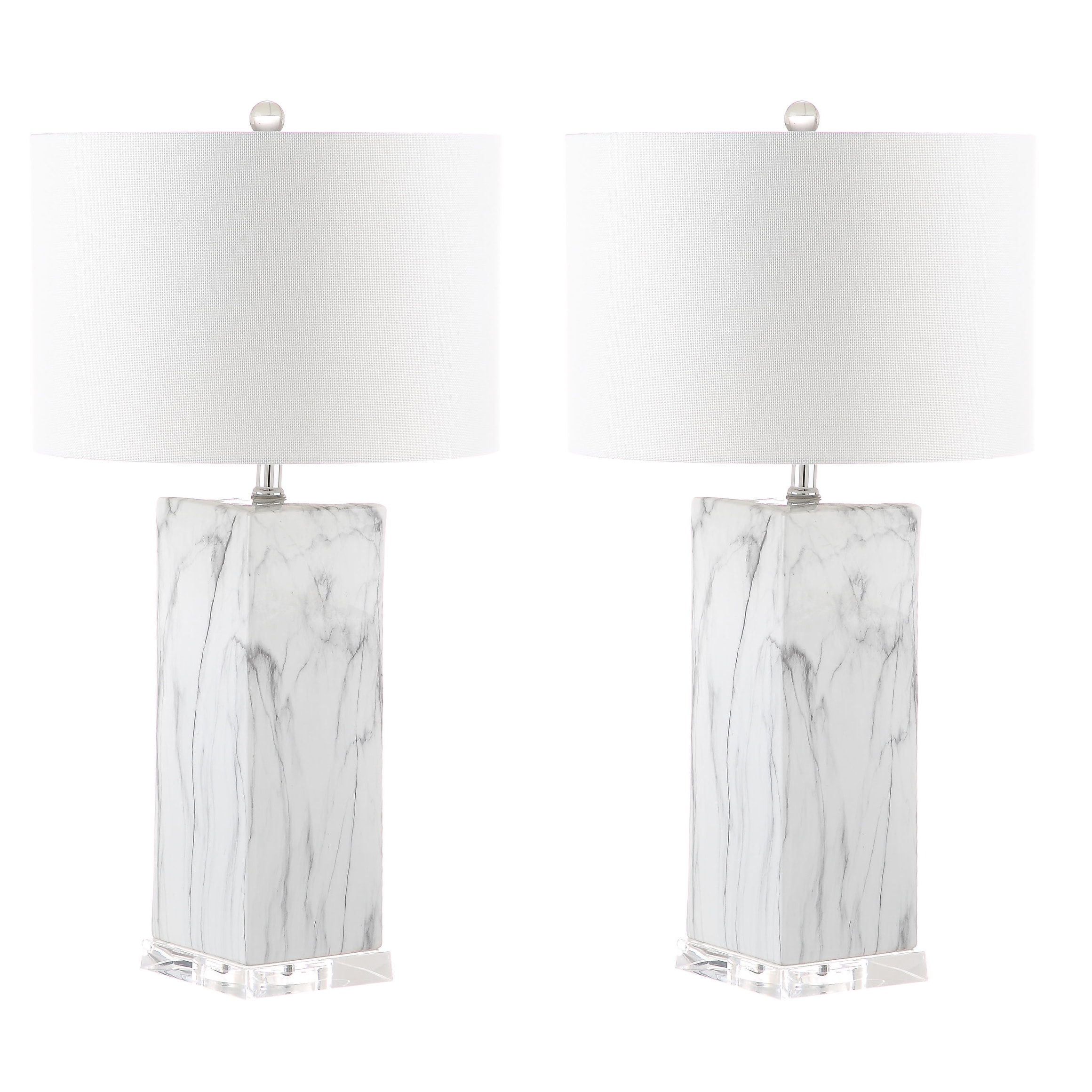 Safavieh Lighting 29 Inch Olympia Marble Table Lamp Set Of 2 15 X15 X29 On Sale Overstock 22256111