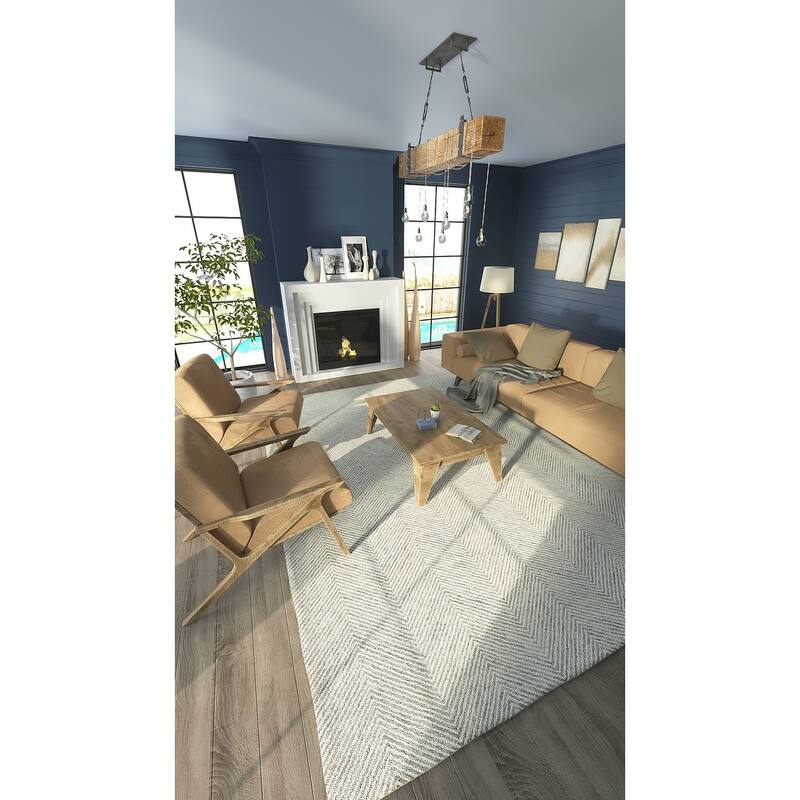 Momeni Charles Hand-tufted Wool Chevron Pattern Area Rug