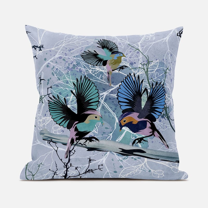Amrita Sen Flying Birds Indoor Outdoor Pillow - 20" x 20"