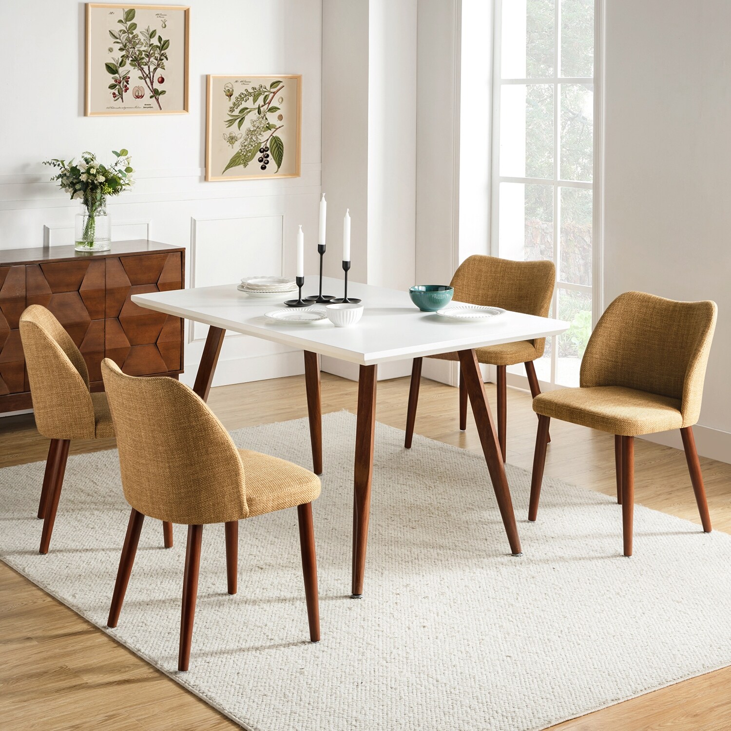 Melisa Solid Wood Dining Chair Set of 4 by HULALA HOME
