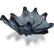 preview thumbnail 3 of 23, Aria Home Elegant Sculptural Glass Bowl Centerpiece Decorative Accent Blue