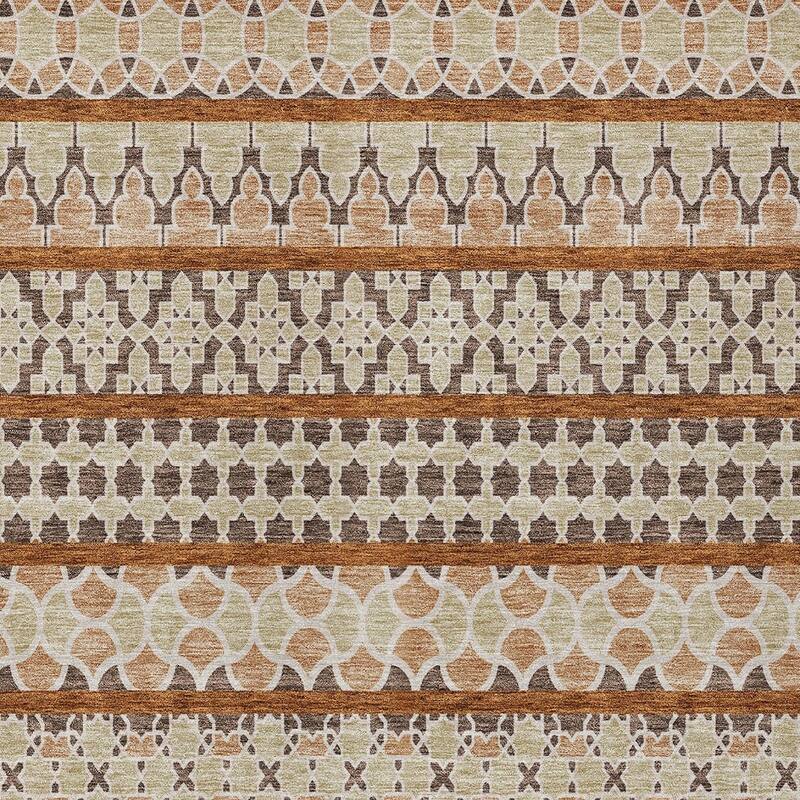 HomeRoots Quatrefoil Transitional Rectangle Outdoor Rug