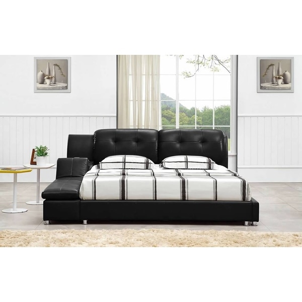 Greatime b2003 modern platform bed with siderail storage new arrivals