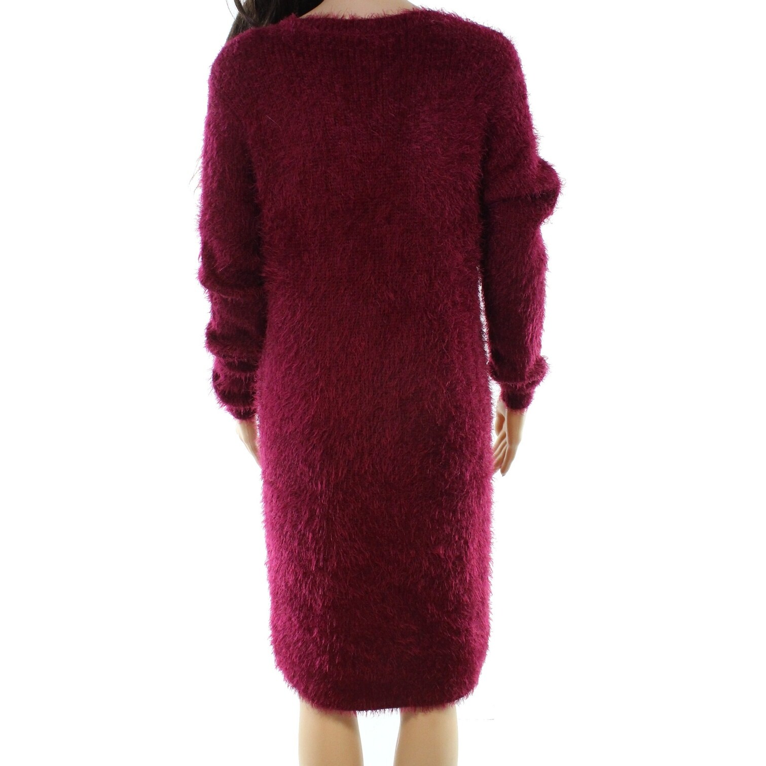fuzzy knit sweater dress