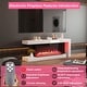 preview thumbnail 7 of 12, Stylish Electric Fireplace TV stand: Remote - controlled Operation and Adjustable Heating for Comfort
