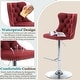 preview thumbnail 63 of 76, Swivel Velvet Bar Stools Sliver Pesdestal (Set of 6)