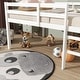 preview thumbnail 18 of 50, Solid Rubberwood Loft Bed Frame with Ladder, Guardrails and Underbed Storage Space - Low Height Design for Kids and Teens