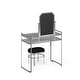 Silver Orchid Pontoppidan 2-piece Vanity Table and Stool Set - Thumbnail 10