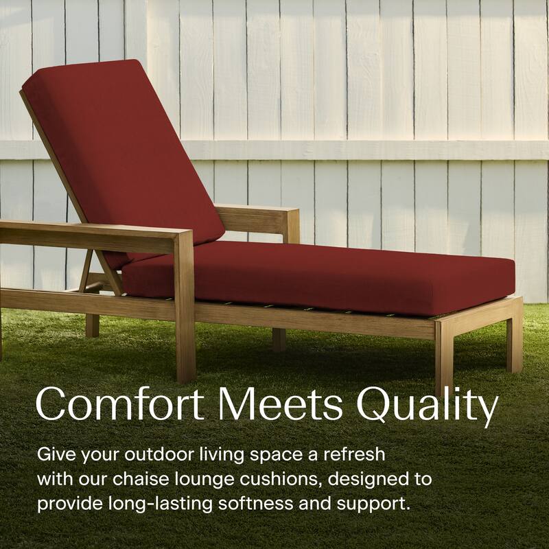 Textured Chaise Lounge Cushion - 22.5" wide x 70" long x 45" deep x 3.5" thick