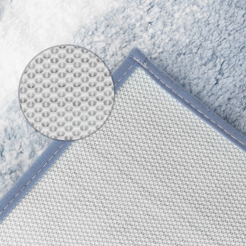Soft and Absorbent Bathroom Rug Non-Slip Plush Shaggy Bath Carpet U-Shaped and Rectangle Luxury Bath Mats