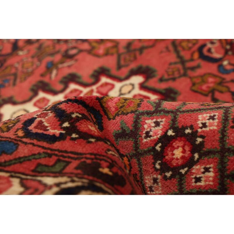 ECARPETGALLERY Hand-knotted Andelz Red Wool Rug - 3'6 x 4'10