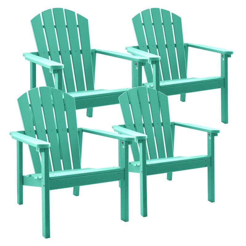 All Weather HDPE Stackable Adirondack Chair,Space-Saving Outdoor Patio Chair