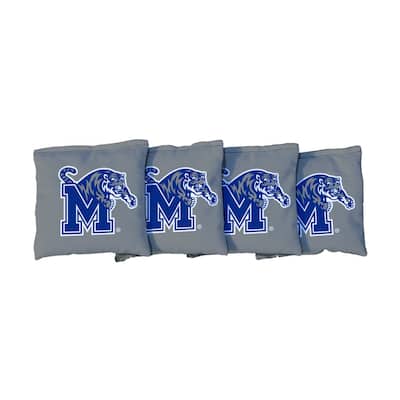 Memphis Tigers Gray Cornhole Bags