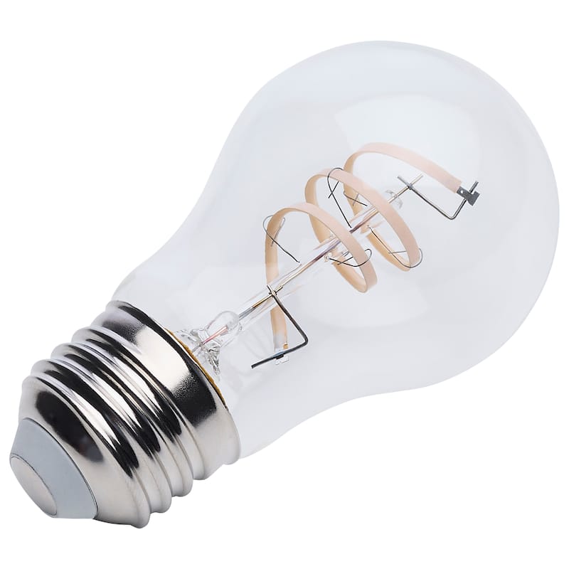 4 Watt A15 LED Reminiscent Flex Gray Coil Filament E26 2700K 120V - Clear