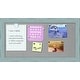 preview thumbnail 3 of 6, Framed Magnetic Board, Sky Blue Rustic