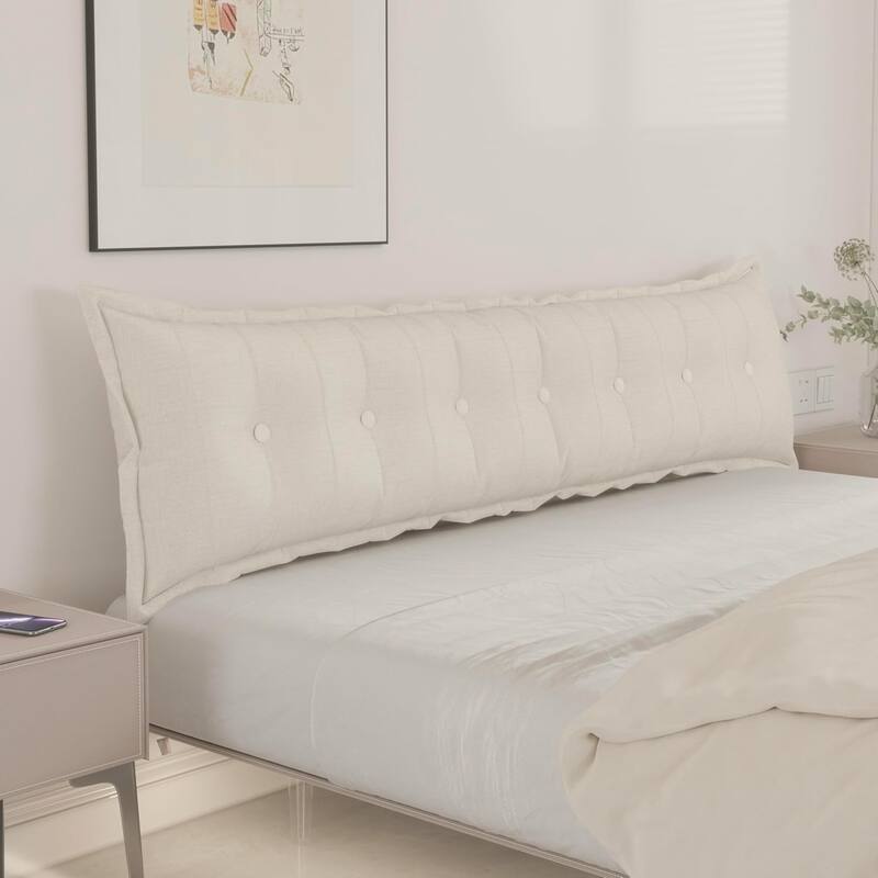WOWMAX Headboard Pillow Bed Rest Body Pillow Back Support Reading