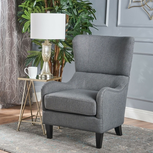 Charcoal club chair clearance