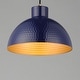 preview thumbnail 9 of 8, Maxim 35144 Rockport 12" Wide Pendant with Hammered Metal Shade