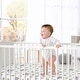 preview thumbnail 2 of 4, Sweet Jojo Designs Watercolor Elephants Boy Girl Gender Neutral Fitted Crib Sheet Green Grey Jungle Safari Palm Trees Leaf Gray