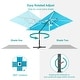 preview thumbnail 36 of 40, BONOSUKI 11.5x9FT LED Cantilever Patio Umbrella with 360 Rotation