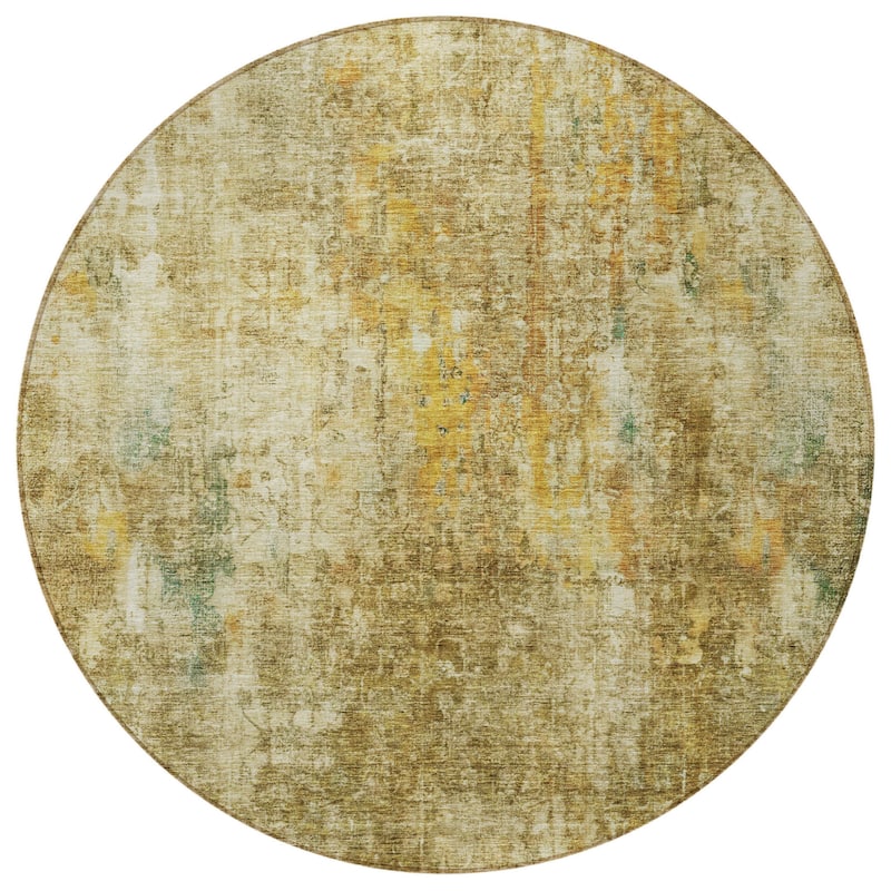 HomeRoots Abstract Transitional Rectangle Outdoor Rug