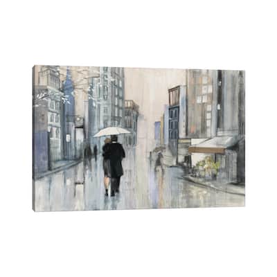 iCanvas "Spring Rain New York Neutral" by Julia Purinton Canvas Print