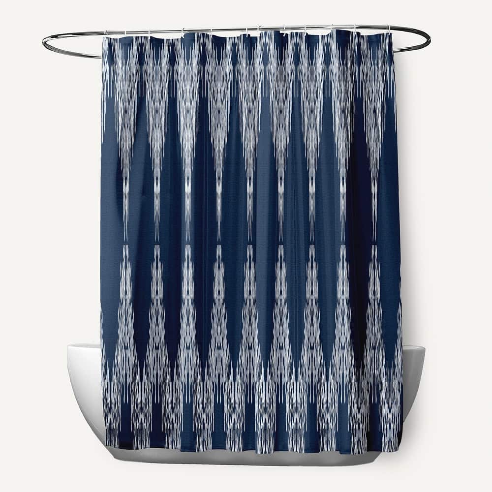 Peace 1 Geometric Print Shower Curtain