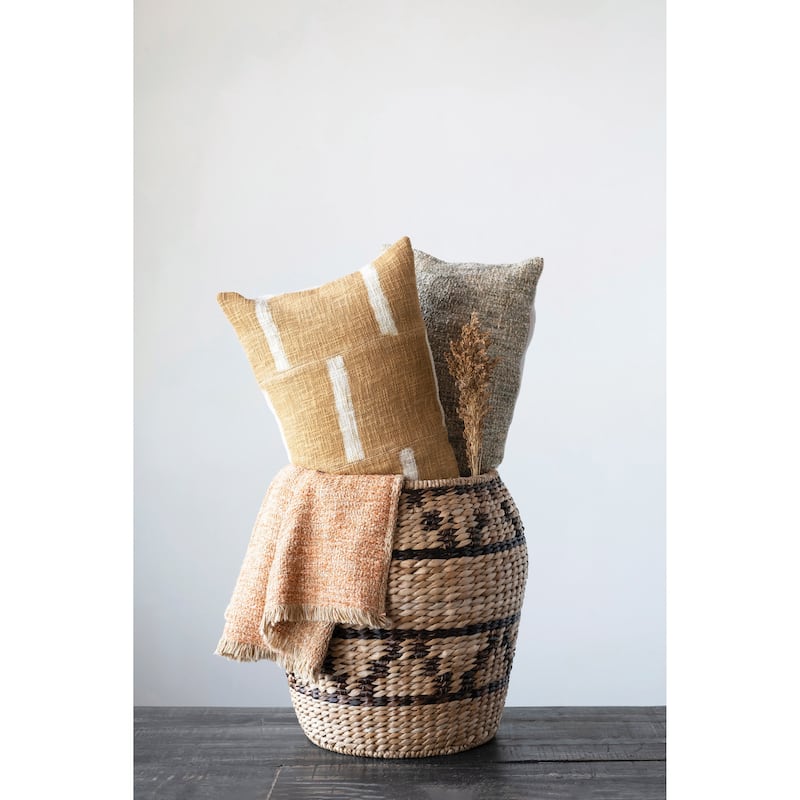 Mélange Cotton Blend Bouclé Lumbar Pillow