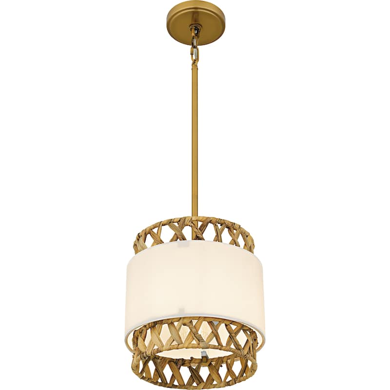Kate 1-Light Brushed Gold Mini Pendant