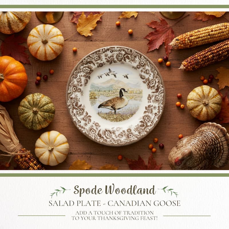 Spode Woodland Assorted Animals Salad Plate