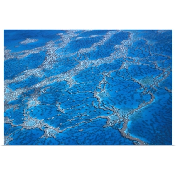 "Overview of Great Barrier reef, Queensland, Australia" Poster Print